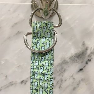 Kids Vineyard Vines Green and Blue Whale Belt